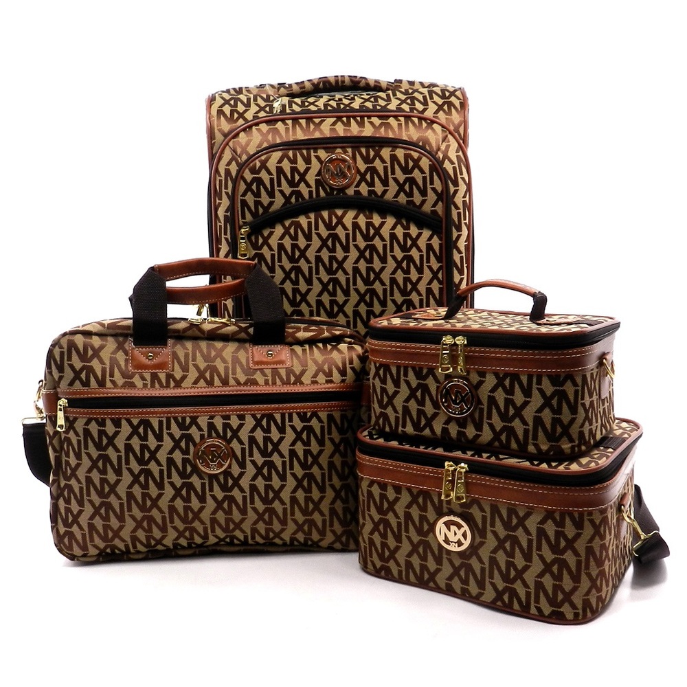 NEW GENUINE NX Signature 4 Pc Luggage Set